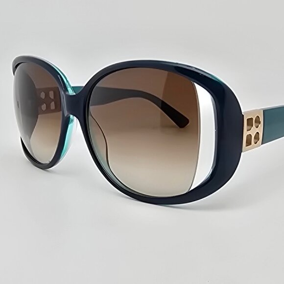 Kate Spade Skylar Deep Teal Frame Brown Gradient Lens Semi Rimless Sunglasses main image 7
